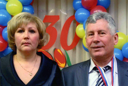 Сергей Волобуев с женой Еленой