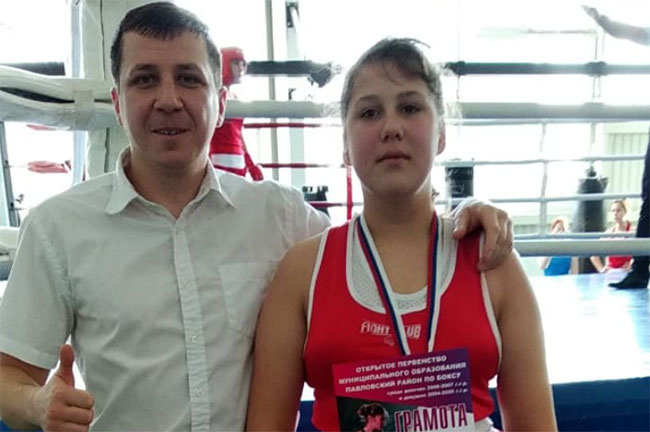 Кристина Тимошенко с тренером Сергеем Сливко.
