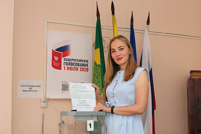 Тихоречанка Инна Аникиева уже проголосовала.
