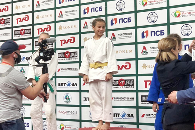 Победительница Всероссийских соревнований Валерия Козлова.